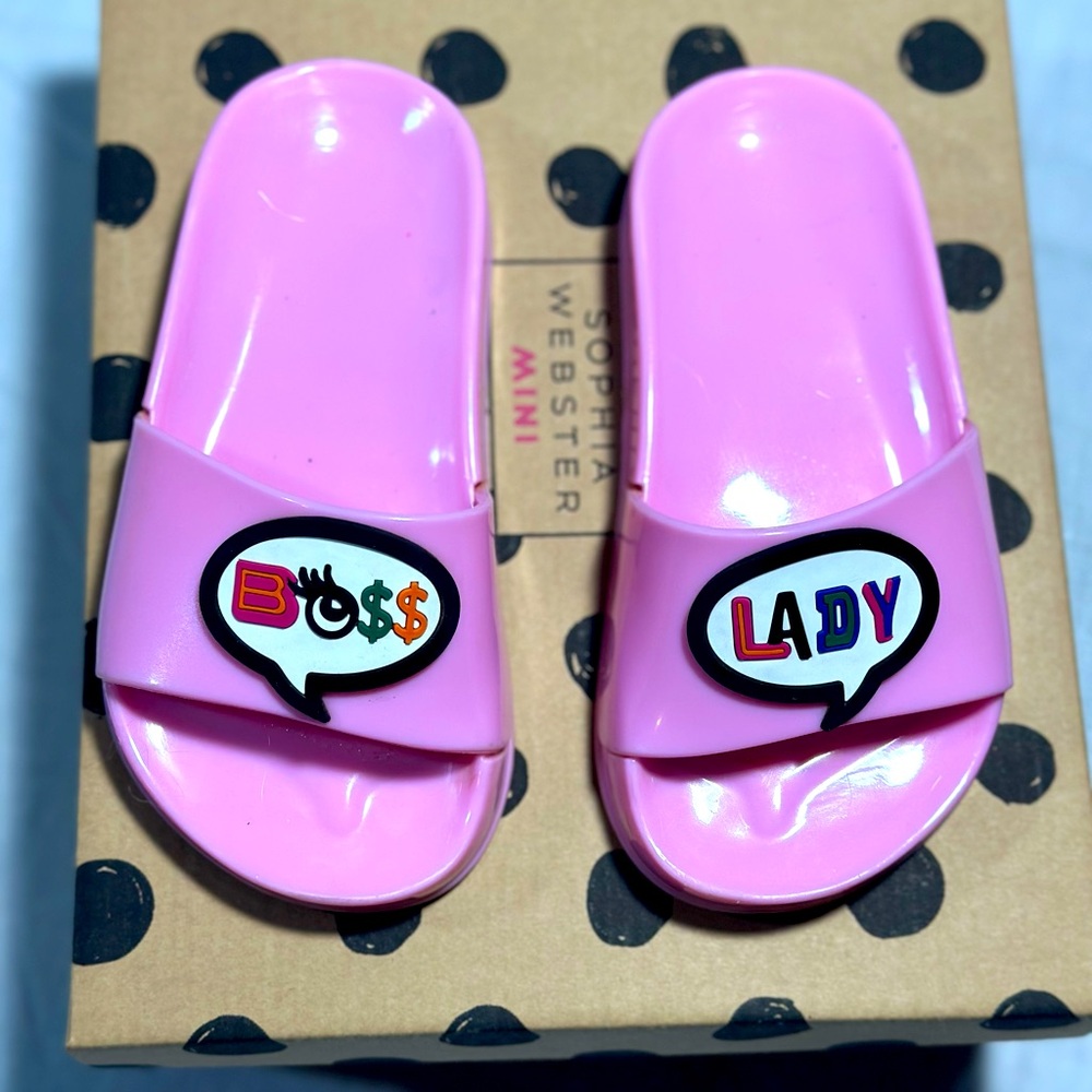 Sophia Webster Boss Lady slide junior size 27 (10)toddler